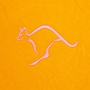 Womens World Cup Australia Womens Classic Hoodie Gold - Kangaroo Embroidery Close-up 