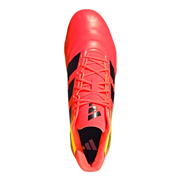 Adidas Adults Kakari RS Soft Ground Rugby Boots Solar Turbo - Top View