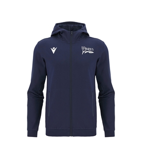 Sale Sharks Kids Cotton Hoodie 25/26 Navy - Front