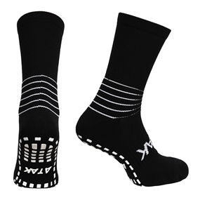 Atak Adults C Grip Mid Leg Socks Black - Front