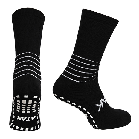 Atak Adults C Grip Mid Leg Socks Black - Front