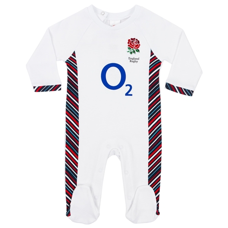 England Home Kit Sleepsuit 24/25 - Front