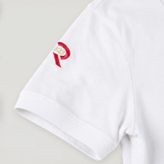 Fiji 1884 Heritage Pure Cotton Polo - White