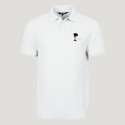 Fiji 1884 Heritage Pure Cotton Polo – White