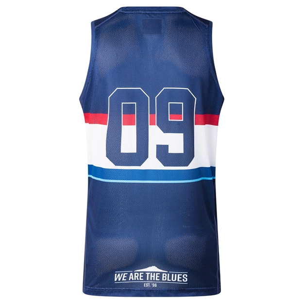 Blues Mens Training Vest 26/27 Multi - Back View