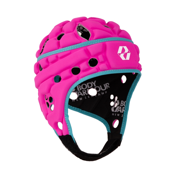 Body Armour Airflow Headgear Adults Fluoro Pink - Front