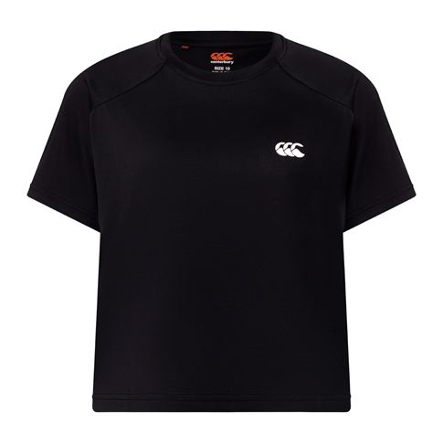 Canterbury Womens Tempo+ T-Shirt Black - Front View