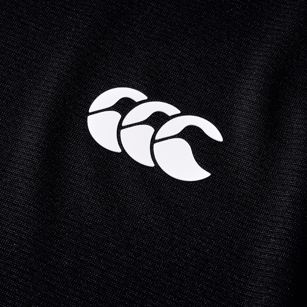 Canterbury Womens Tempo+ T-Shirt Black - CCC Logo Close-up
