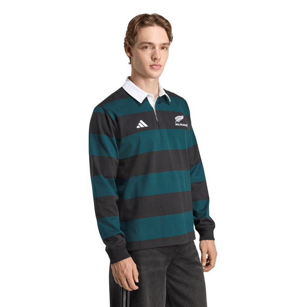 All Blacks Mens Heritage Polo 25/26 Black - Model Walking