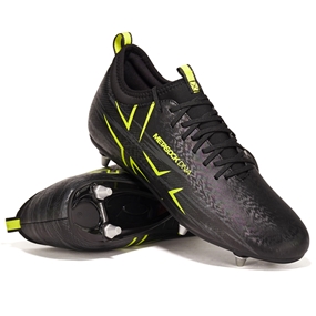 Oxen Adults Meta X 6S Soft Ground Rugby Boots Black Onyx - Front View