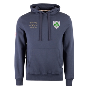 R1823 Ireland Legends of 2026 Hoodie Petrol Blue - Front View