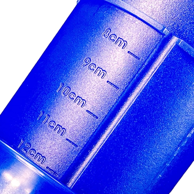 Optimum Adjustable Kicking Tee Blue - Adjustment Close-up View