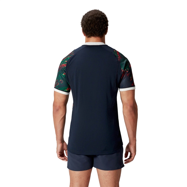 British and Irish Lions Mens Warm Up Rugby Shirt Multi - Model Back