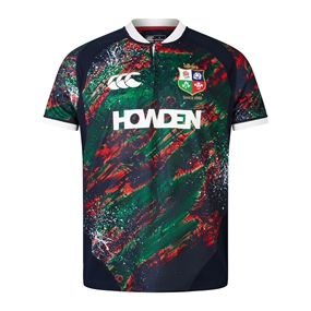 British and Irish Lions Mens Warm Up Rugby Shirt Multi - Front