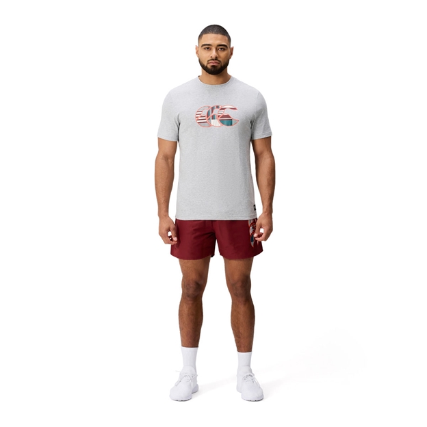 Canterbury Mens Uglies Logo T-Shirt Classic Marl/Multi - Model Full View