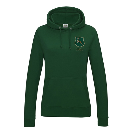 South Africa Womens Classic Hoodie Bottle Green - Front