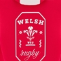Wales Junior Fanline Hoodie 25/26 Red - Graphic 