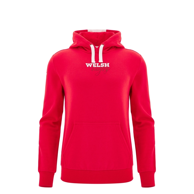 Wales Junior Fanline Hoodie 25/26 Red Front Shot
