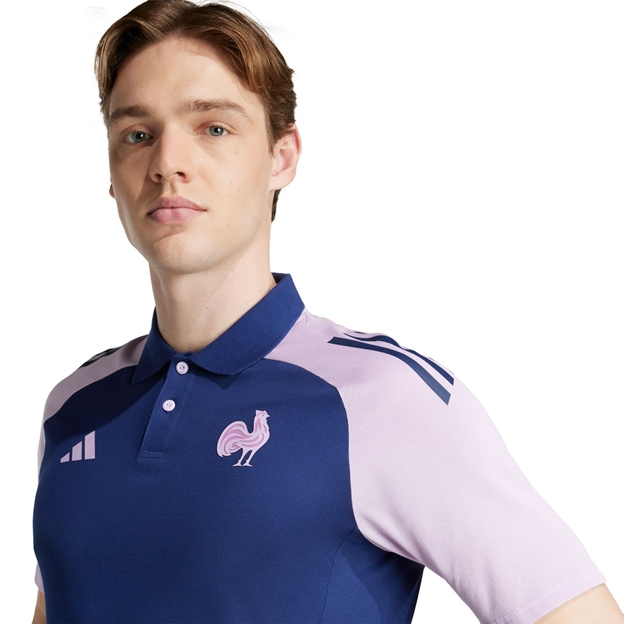 France Mens Training Polo 25/26 Blue - FFR