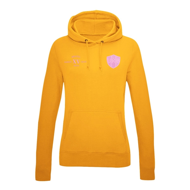 Womens World Cup Brazil Womens Classic Hoodie Gold - Front