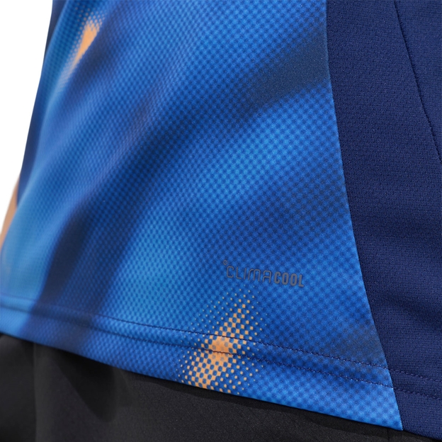 New South Wales Blues Mens Singlet 26/27 Dark Blue - Hem Close-up