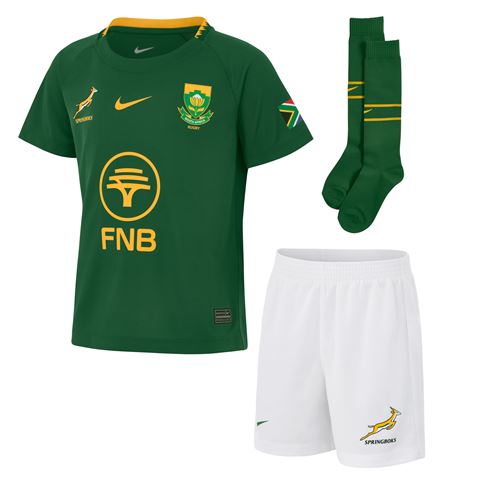 South Africa Springboks Little Kids Stadium Kit Home 25/26 - Front South Africa Springboks Little Kids Stadium Kit Home 25/26 - Front