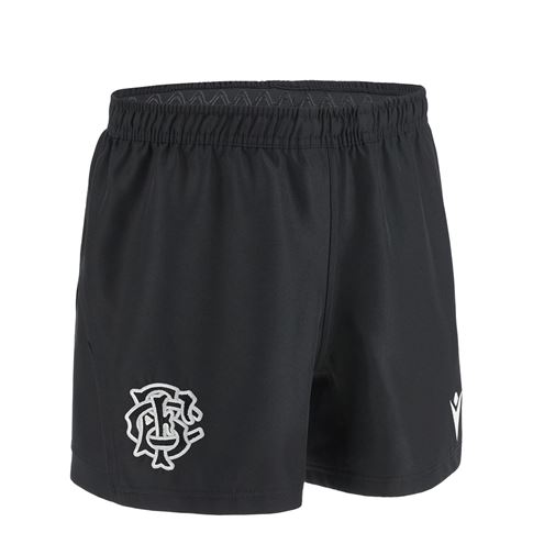 Barbarians Kids Home Rugby Shorts 25/26 Black - Front View