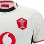 Wales Mens Away Rugby Shirt 25/26 White - Front Close-up 
