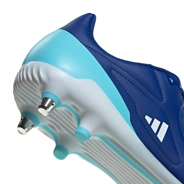 Adidas Adults RS-15 Elite Soft Ground Rugby Boots Team Royal Blue - Heel Close-up