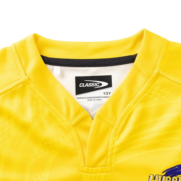 Hurricanes Kids Home Rugby Shirt Short Sleeve 2025 - Collar