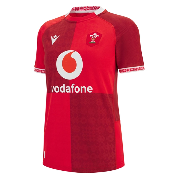 Wales Womens Home Rugby Shirt 25/26 Red - Front
