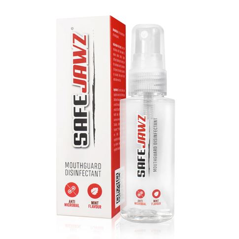 SafeJawz Anti-Microbial Mouthguard Sanitiser - Front SafeJawz Anti-Microbial Mouthguard Sanitiser - Front