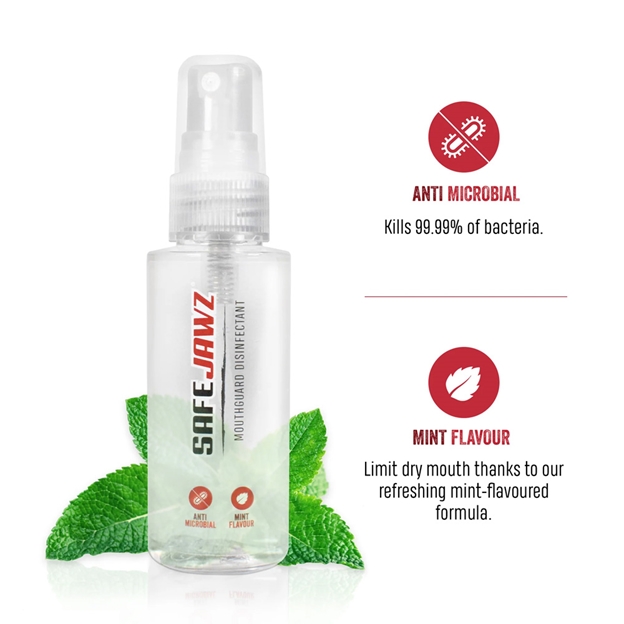 SafeJawz Anti-Microbial Mouthguard Sanitiser - Info