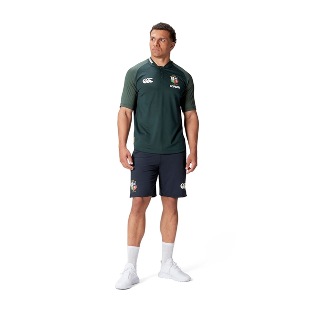 British and Irish Lions Mens Polo Green - Model