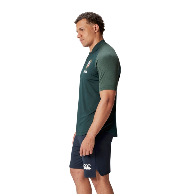 British and Irish Lions Mens Polo Green - Model Side