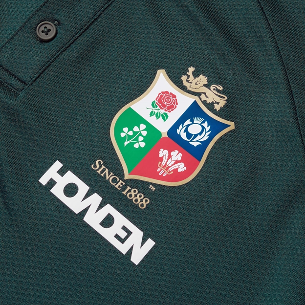 British and Irish Lions Mens Polo Green - Crest