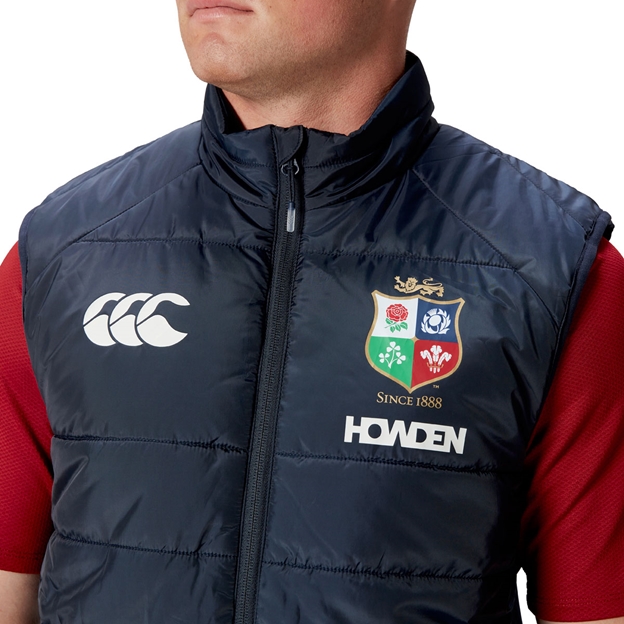 British and Irish Lions Mens Microlight Gilet Navy - Chest