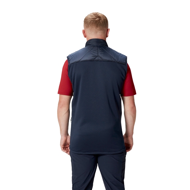 British and Irish Lions Mens Microlight Gilet Navy - Model Back