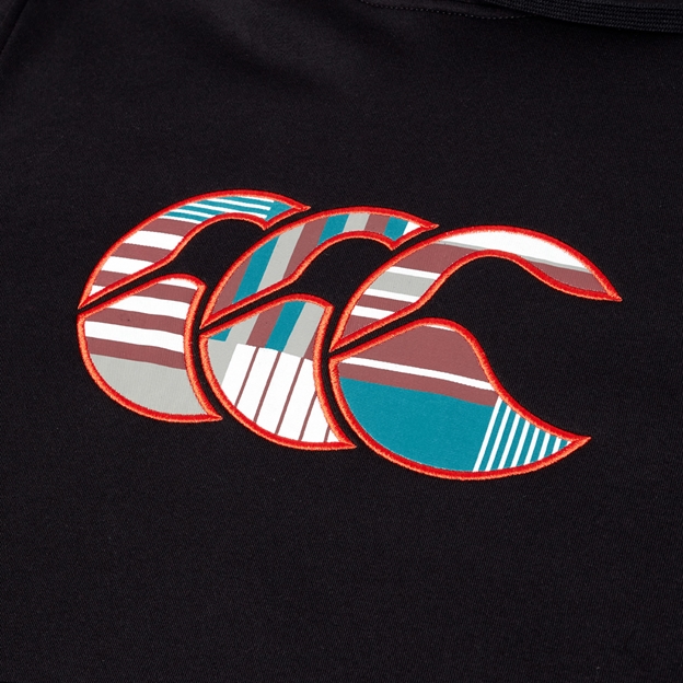 Canterbury Mens Uglies Hoodie Black - CCC Uglies Logo Close-up