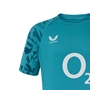 England Mens Performance Short Sleeve Tee 25-26 Reflecting Pond - Castore 