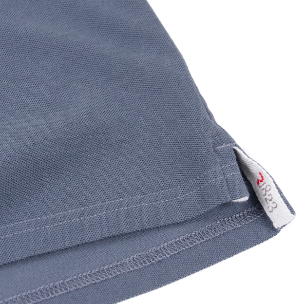 Rugby 1823 Adults Polo Shirt Petrol Blue - Hem Close-up