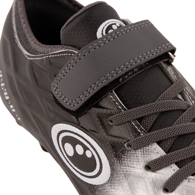 Optimum Kids Ignisio Easy Fasten Moulded Stud Firm Ground Boots - Black/Silver