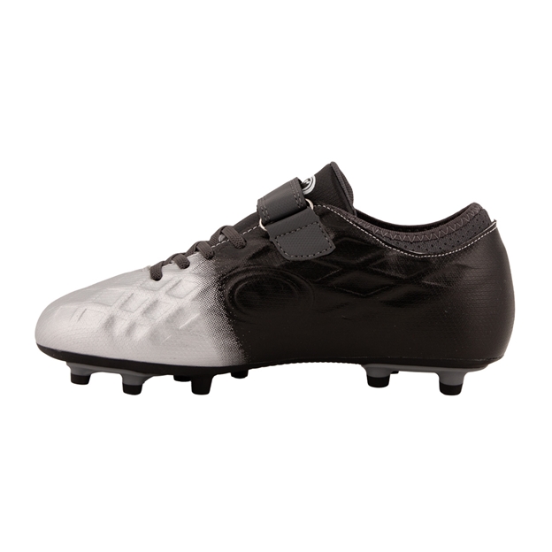 Optimum Kids Ignisio Easy Fasten Moulded Stud Firm Ground Boots - Black/Silver