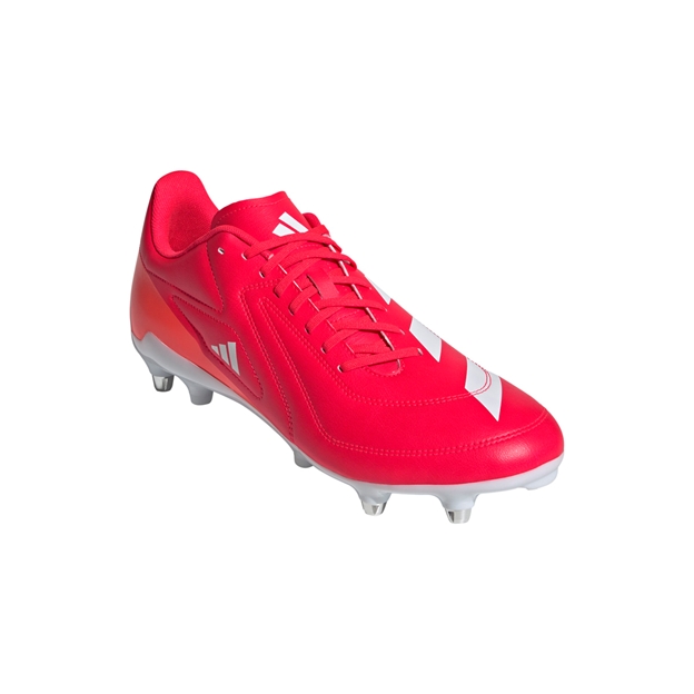 adidas Adults RS-15 Soft Ground Rugby Boots - Lucid Red