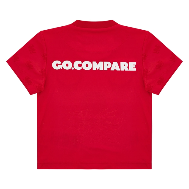 Wales Babies Home Rugby Shirt 26/27 Red - Back View