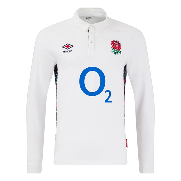 England Mens Home Classic Rugby Shirt - Long Sleeve 2025 - Front