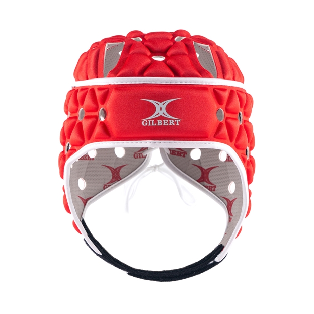 Gilbert Air Headguard Red - Front Straight View