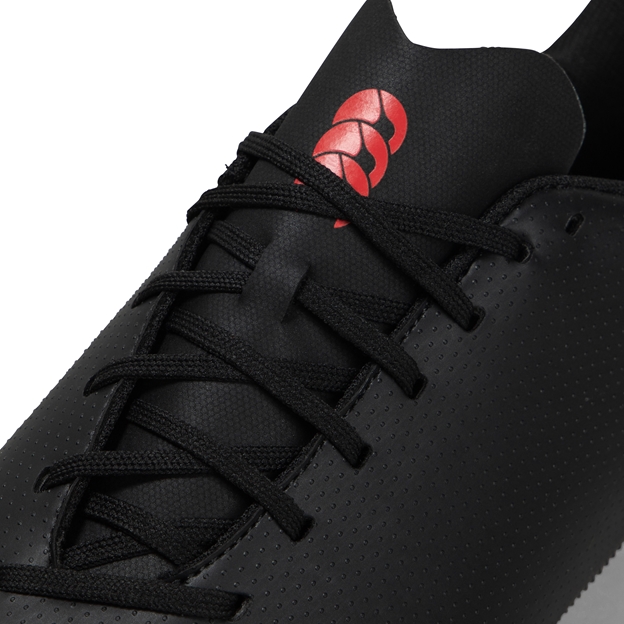 Canterbury Adults Speed Raze Soft Ground Rugby Boots Black - Lacing Close-up