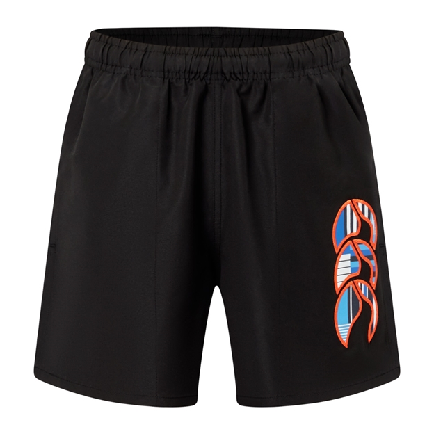 Canterbury Kids Uglies Tactic Shorts Black/Multi - Front View