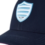 Racing 92 Adults Trucker Cap 25/26 Navy - Embroidered Badge Close-up 
